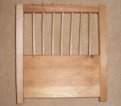 The first end panel for the coal miners birdcage reproduction is finished